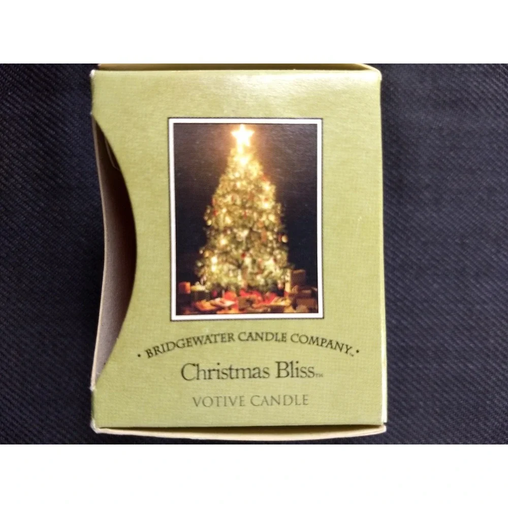 Bridgewater Candle‎ Co Votive Candle Cubes Christmas Bliss 2oz Set of 4 NOS NEW